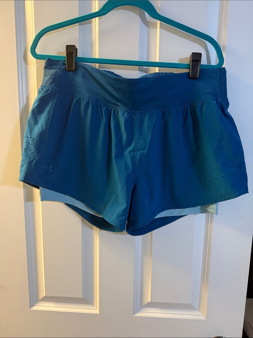 Under Armour Women's Teal Athletic Running Shorts